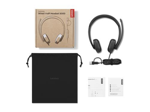 LENOVO WIRED VOIP HEADSET 5000 (TEAMS)