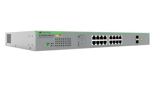 Allied Telesis AT-GS950/18PS-V2-50 switch di rete Non gestito Gigabit Ethernet (10/100/1000) Supporto Power over Ethernet (PoE) Grigio