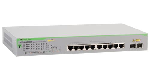 Allied Telesis AT-GS950/10PS V2-50 switch di rete Non gestito Gigabit Ethernet (10/100/1000) Supporto Power over Ethernet (PoE) Grigio