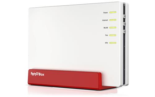FRITZ!Box 7583 VDSL INT router wireless Gigabit Ethernet Dual-band (2.4 GHz/5 GHz) Rosso, Bianco
