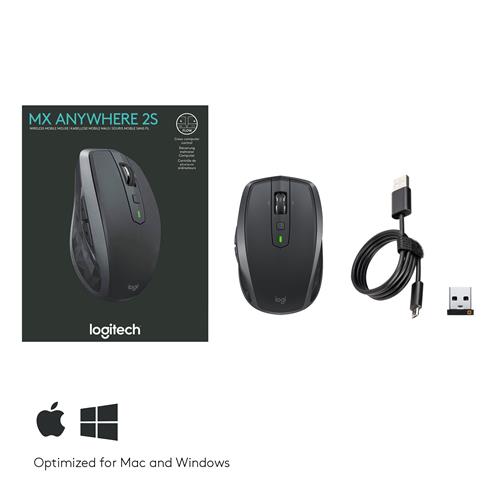 MX ANYWHERE 2S WRLSMOBILE MOUSE GRAPHITE - EMEA