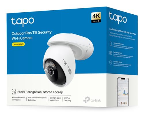 TP-Link Tapo TC46 telecamera di sorveglianza Sferico Telecamera di sicurezza IP Interno e esterno 3840 x 2160 Pixel Soffitto/Parete/Palo