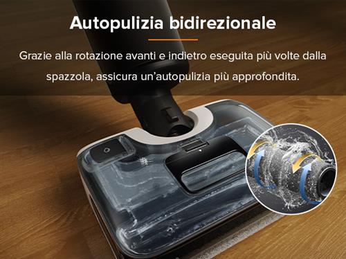 Roborock F25 Mocio elettrico Batteria Secco Nero, Bianco 4 Ah