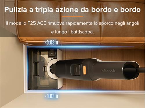 Roborock F25 Mocio elettrico Batteria Secco Nero, Bianco 4 Ah