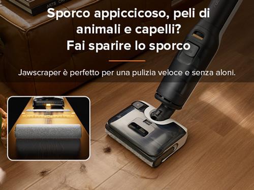 Roborock F25 Mocio elettrico Batteria Secco Nero, Bianco 4 Ah