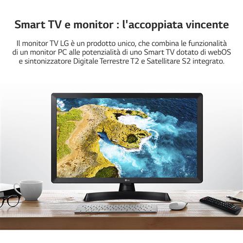 SMART TV LED 24 HD SAT T2 HDMI USBWIFI BLUETOOTH NERO