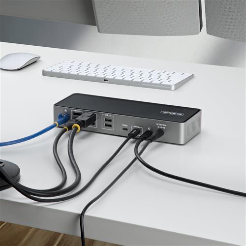 TRIPLE-MONITOR DOCKING STATION 4K 60HZ HDMI/DISPLAYPORT TAA