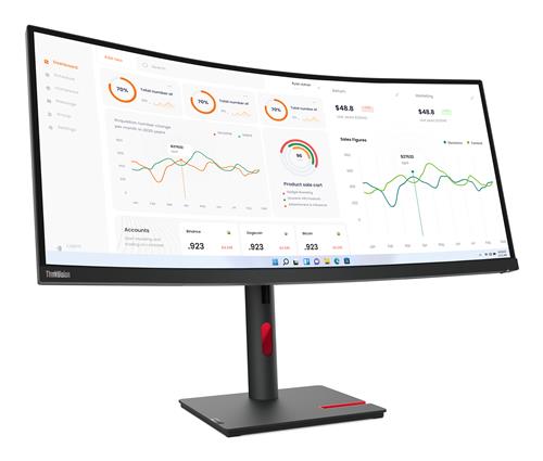 Lenovo ThinkVision T34w-30 LED display 86,4 cm (34) 3440 x 1440 Pixel Wide Quad HD Nero