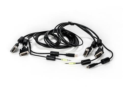 USBKEYBOARDMOUSE DUALHEAD DV VIDEOCABLE AUDIO 6FT SC540SWITCH