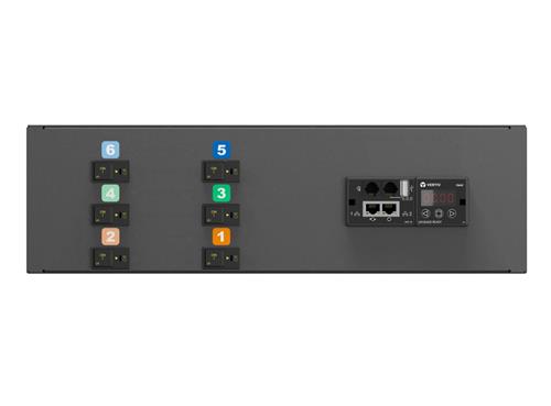 Vertiv MGR3E3R1-18P993-3PS56B2H10-S unità di distribuzione dell'energia (PDU) 18 presa(e) AC 3U Nero