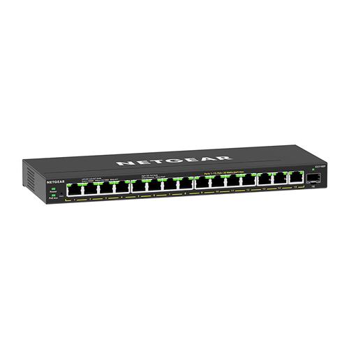 NETGEAR GS316EP-100PES switch di rete Gestito Gigabit Ethernet (10/100/1000) Supporto Power over Ethernet (PoE) Nero