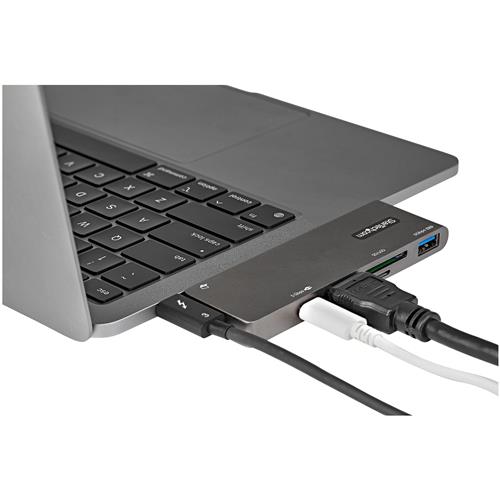 StarTech.com DKT30CMHSDPD replicatore di porte e docking station per laptop USB 3.2 Gen 1 (3.1 Gen 1) Type-C Nero, Grigio