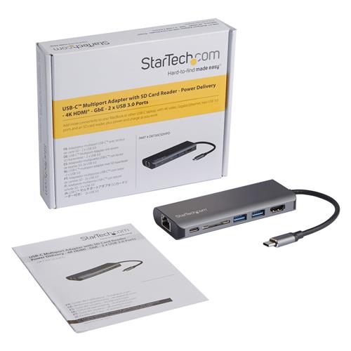 StarTech.com DKT30CSDHPD replicatore di porte e docking station per laptop Cablato USB 3.2 Gen 1 (3.1 Gen 1) Type-C Nero, Grigio