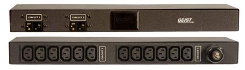 Vertiv Geist Basic unità di distribuzione dell'energia (PDU) 12 presa(e) AC 1U Nero