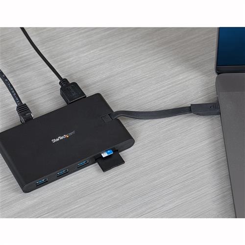 StarTech.com DKT30CHVSCPD replicatore di porte e docking station per laptop Cablato USB 3.2 Gen 1 (3.1 Gen 1) Type-C Nero