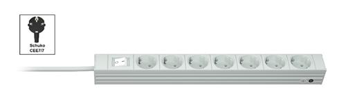 DI-STRIP D COMPACT 7SOCKETS+SWITCH 19