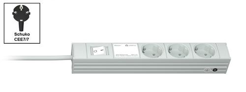 DI-STRIP D COMPACT 3SOCKETS +SWITCH 033020036