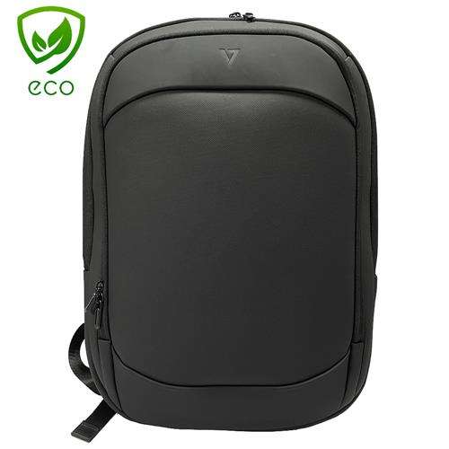 16IN SLIM EXPANDABLE BACKPACK 16IN RECYCLED ECOFRIENDLY BLACK