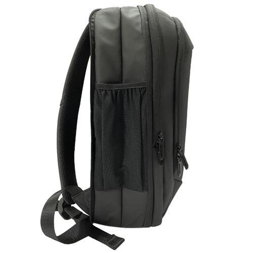 16IN SLIM EXPANDABLE BACKPACK 16IN RECYCLED ECOFRIENDLY BLACK