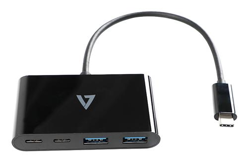 USB-C TO 4IN1 HUB PORT ADAPTER 2 x USB-C and 2 USB-A Ext Ports