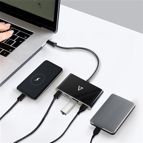 USB-C TO 4IN1 HUB PORT ADAPTER 2 x USB-C and 2 USB-A Ext Ports