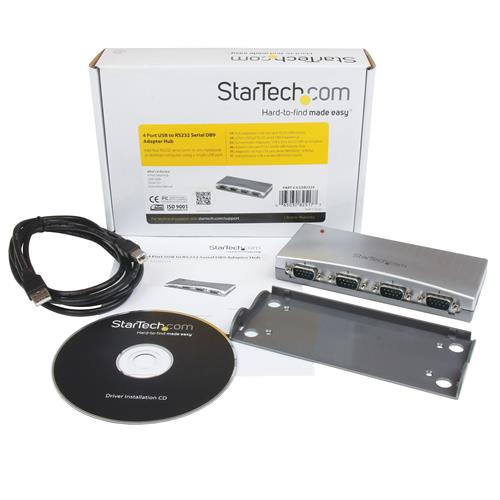 StarTech.com ICUSB2324 hub di interfaccia Argento