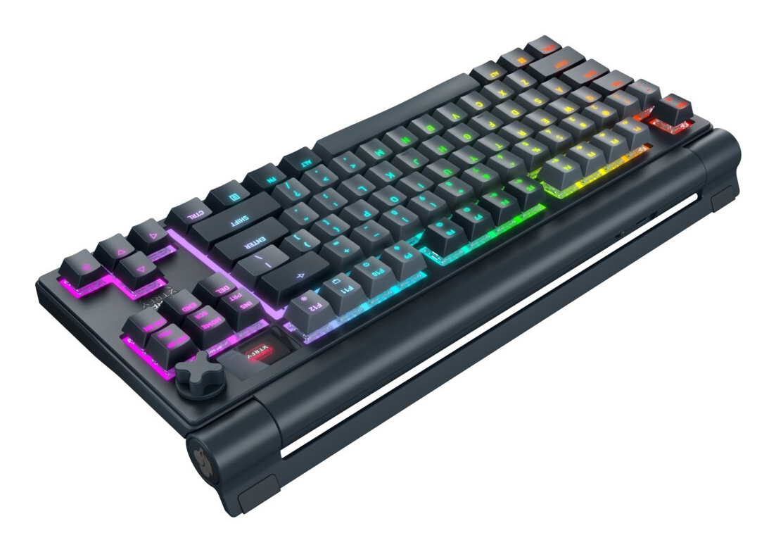 CHERRY XTRFY MX 8.3 TKL Wireless tastiera Gaming USB + RF Wireless + Bluetooth QWERTY Inglese US Grigio