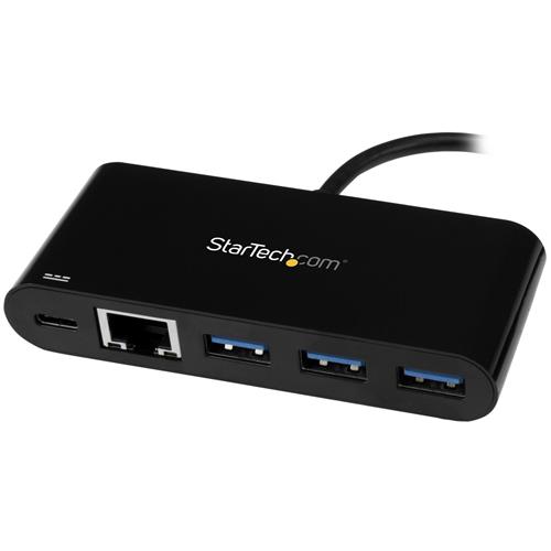 StarTech.com HB30C3AGEPD replicatore di porte e docking station per laptop Cablato USB 3.2 Gen 1 (3.1 Gen 1) Type-C Nero