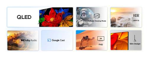 TVC LED 32 QLED GOOGLE TV 60 HZ DOLBY AUDIO BT300 NIT