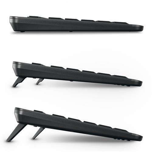 CHERRY Stream keyboard ultimate tastiera Casa/ufficio USB + RF Wireless + Bluetooth AZERTY Francese Nero