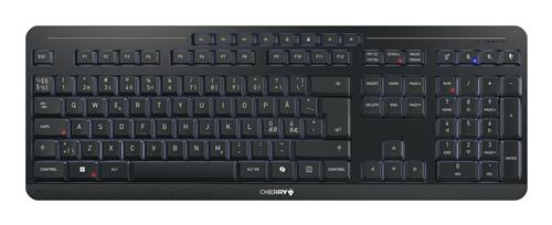 CHERRY Stream keyboard ultimate tastiera Casa/ufficio USB + RF Wireless + Bluetooth QWERTY Nordic Nero