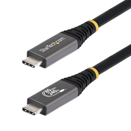 CAVO USB4 CERTIFICATO USB-IF 1M 8K 120/DP2.1/240W/80GBPS