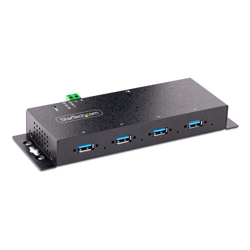 StarTech.com 5G4AINDNP-USB-A-HUB hub di interfaccia USB 3.2 Gen 1 (3.1 Gen 1) Type-B 5000 Mbit/s Nero