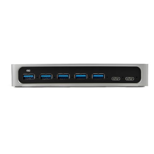 StarTech.com HB30C5A2CSC hub di interfaccia USB 3.2 Gen 1 (3.1 Gen 1) Type-B 5000 Mbit/s Nero, Argento