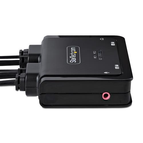 StarTech.com C2-D46-UC2-CBL-KVM switch per keyboard-video-mouse (kvm) Nero