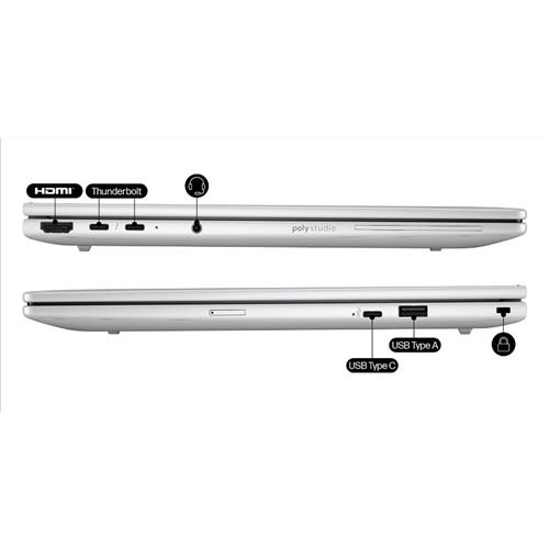 HP EliteBook 8 G1i 14 inch Notebook AI PC Wolf Pro Security Edition Intel Core Ultra 5 225U Computer portatile 35,6 cm (14