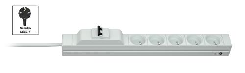 Vertiv Knürr PDU DI-STRIP, Basic, 0U/1U, ingresso Schuko 230V 16A, uscite (5) UTE