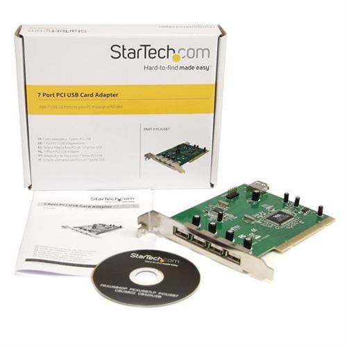 StarTech.com PCIUSB7 scheda di interfaccia e adattatore Interno