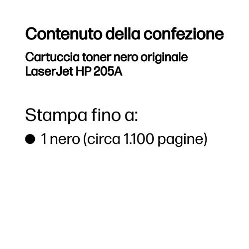 205A ORIGINAL BLACK LASER TONER CARTRIDGE