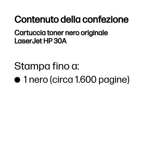 TONER CARTRIDGE 30A BLACK