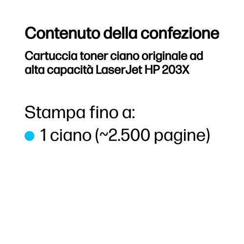 203X ORIGINAL CYAN LASERJET TON TONER CARTRIDGE