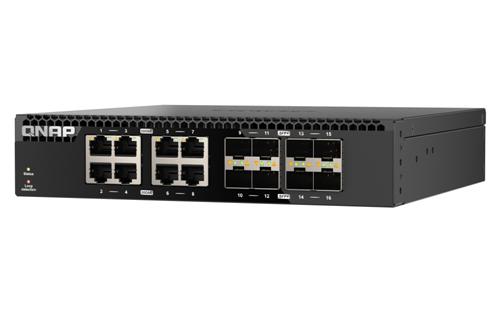 QNAP QSW-3216R-8S8T switch di rete Non gestito L2 10G Ethernet (100/1000/10000) Nero