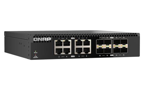 QNAP QSW-3216R-8S8T switch di rete Non gestito L2 10G Ethernet (100/1000/10000) Nero