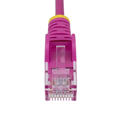 CAVO SLIM CAT6 ROSA DA 25CM PATCH UTP RJ45 ANTIGROVIGLIO
