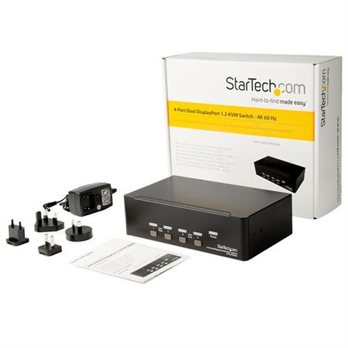 StarTech.com SV431DPDDUA2 switch per keyboard-video-mouse (kvm) Montaggio rack Nero