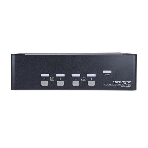 StarTech.com SV431DPDDUA2 switch per keyboard-video-mouse (kvm) Montaggio rack Nero