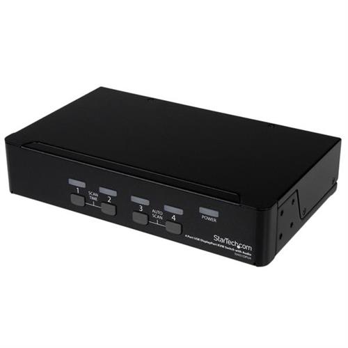 StarTech.com SV431DPUA switch per keyboard-video-mouse (kvm) Nero