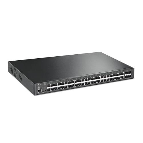 TP-Link JetStream TL-SG3452XP switch di rete Gestito L2+ Gigabit Ethernet (10/100/1000) Supporto Power over Ethernet (PoE) 1U Nero