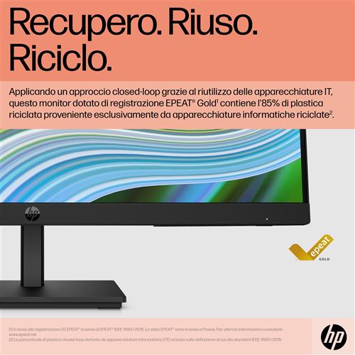 HP P24 G5 FHD Monitor Monitor PC 60,5 cm (23.8) 1920 x 1080 Pixel Full HD LCD Nero
