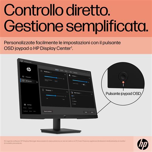 HP P24 G5 FHD Monitor Monitor PC 60,5 cm (23.8) 1920 x 1080 Pixel Full HD LCD Nero